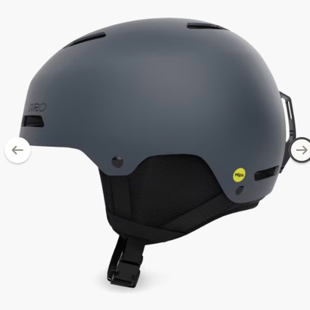NWT Giro ski snow Helmet in Matte Charcoal - Picture 2 of 4